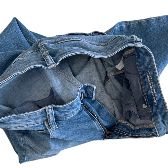 Lands End Mid Rise‎ 9” Straight Leg Jeans Medium Wash Denim Women’s Size 8 - Picture 9 of 13